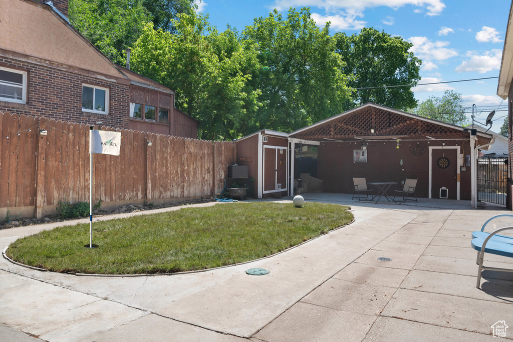 View of front of house featuring a patio