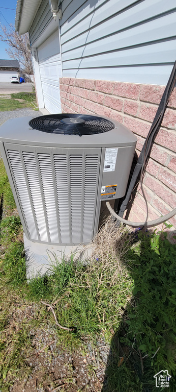 Exterior view of central AC unit