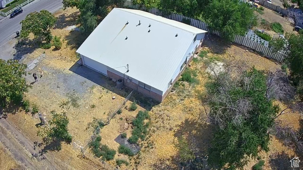View from above of property