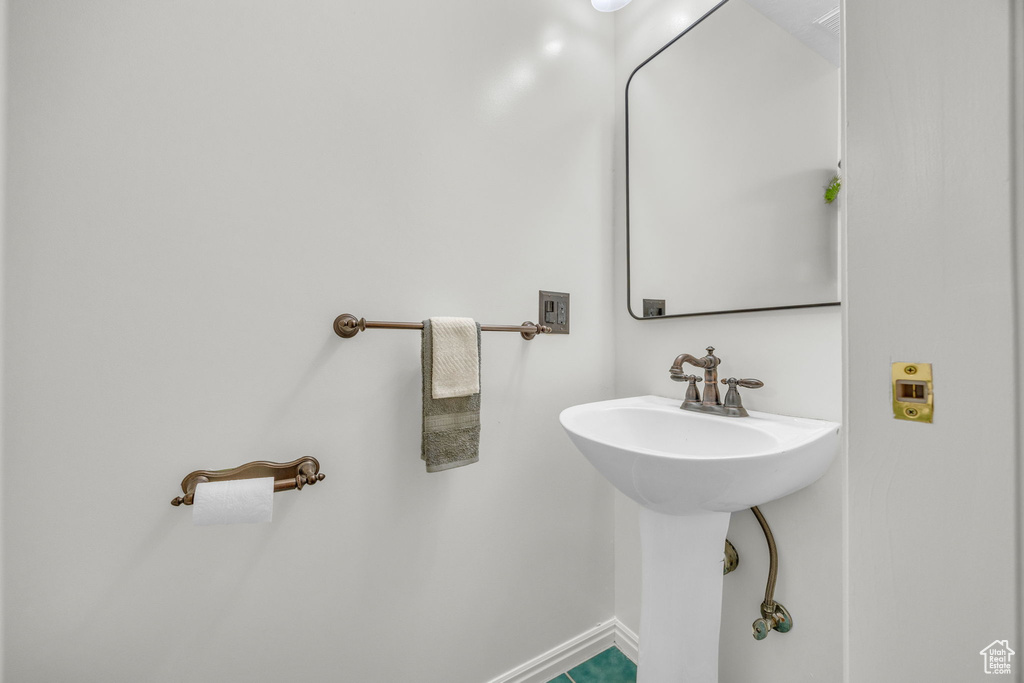 Bathroom with baseboards