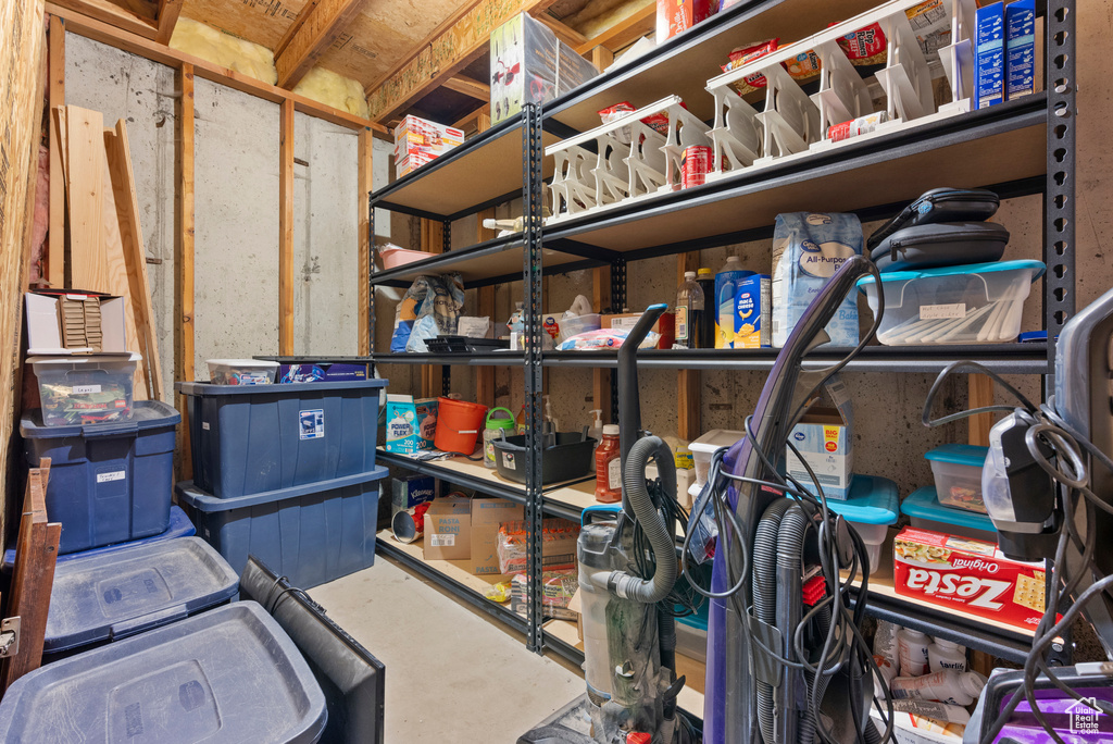 View of storage area