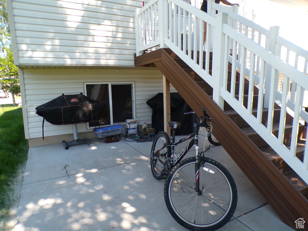 View of patio / terrace with stairs