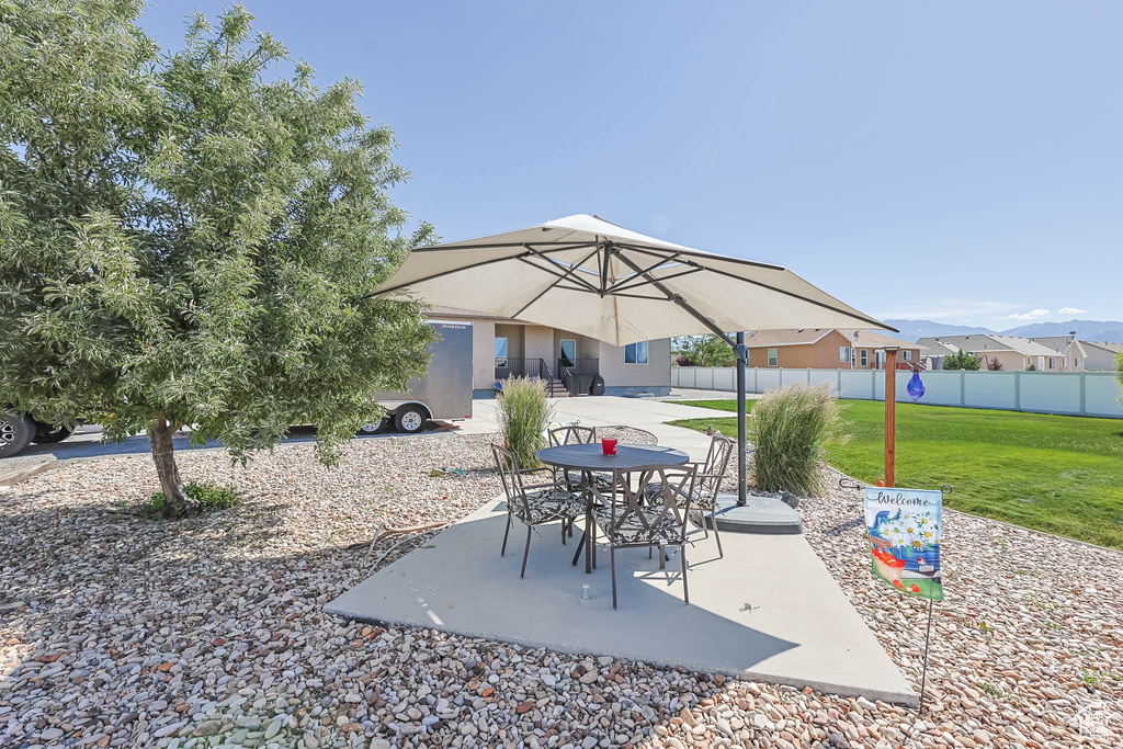 View of patio