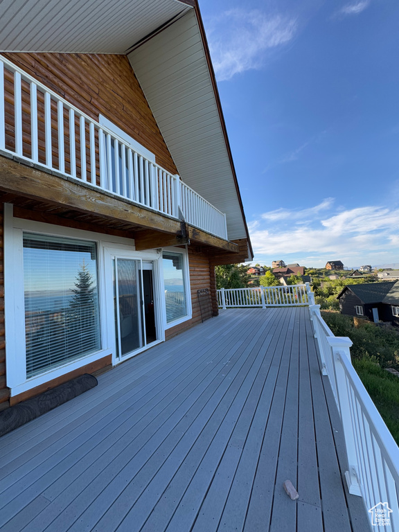 View of wooden terrace