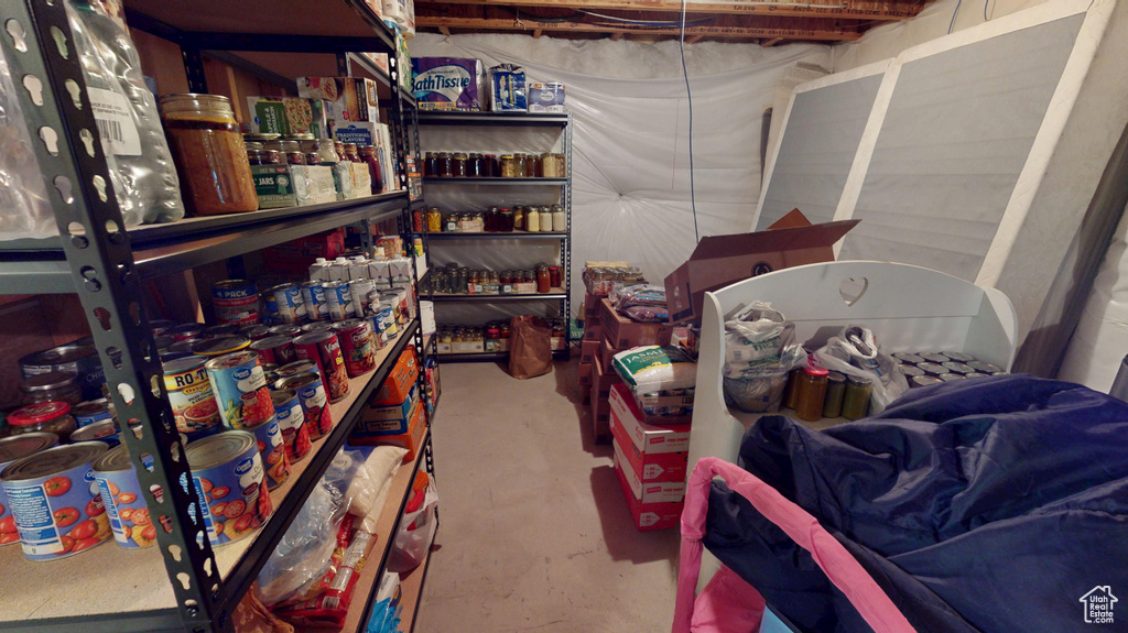 View of storage room