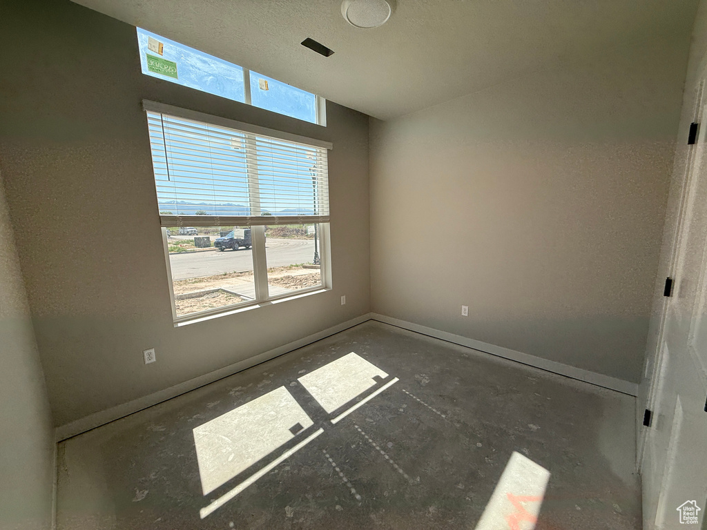 Empty room with baseboards