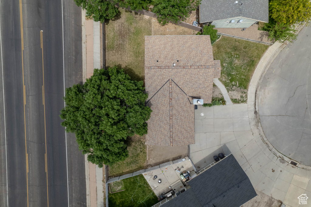 View from above of property