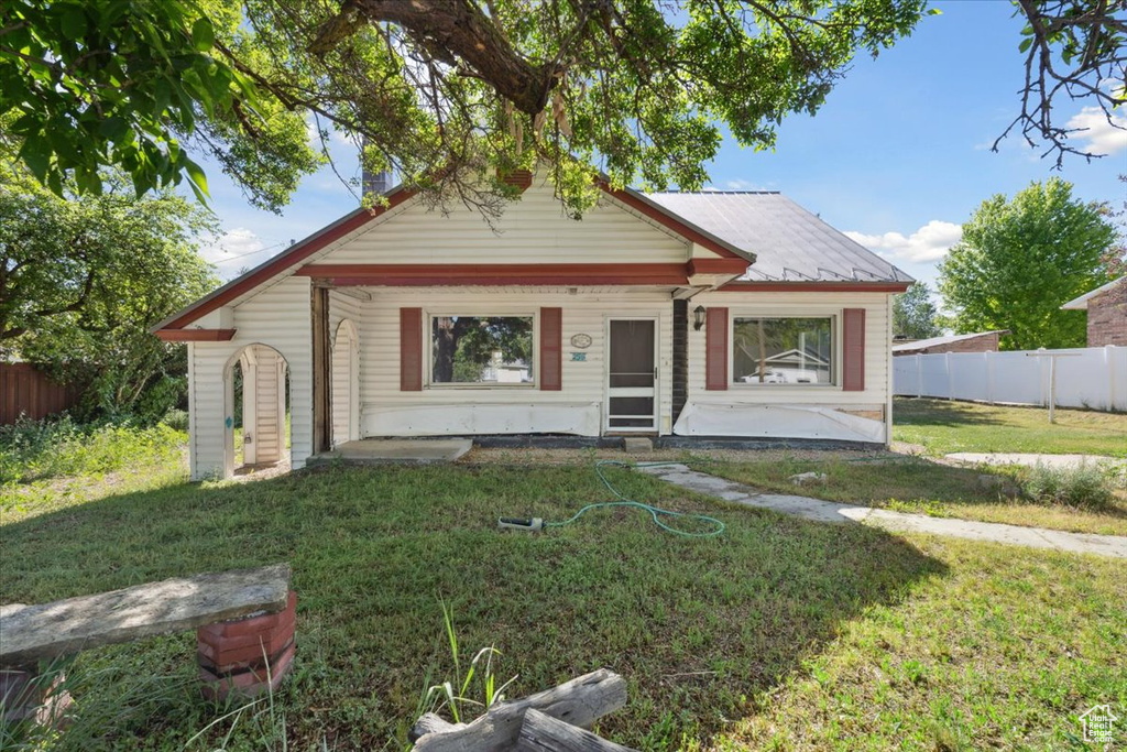 View of bungalow-style home