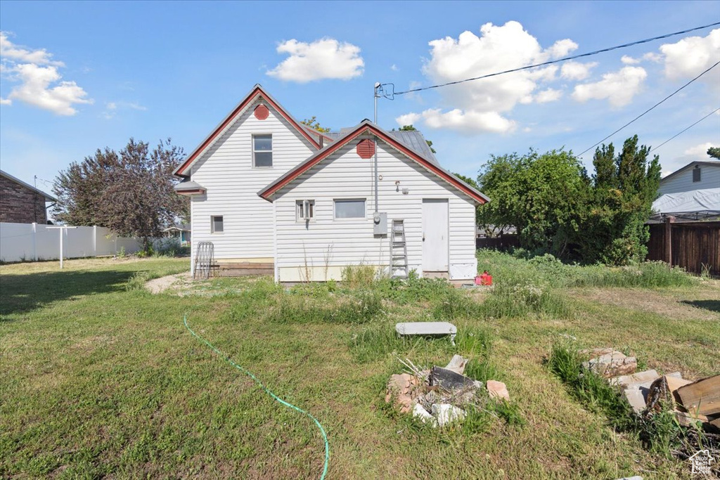 Rear view of house