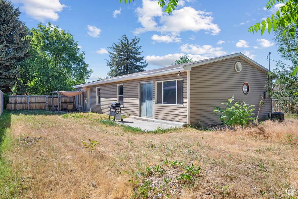 View of rear view of property