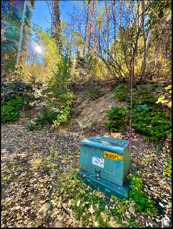 Exterior view of a pad mount transformer