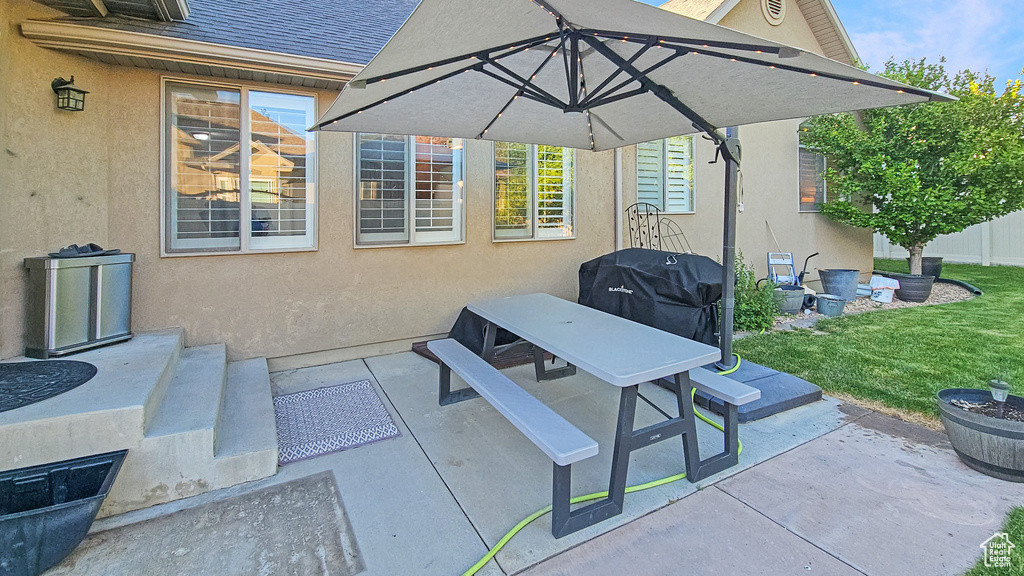 View of patio / terrace featuring grilling area