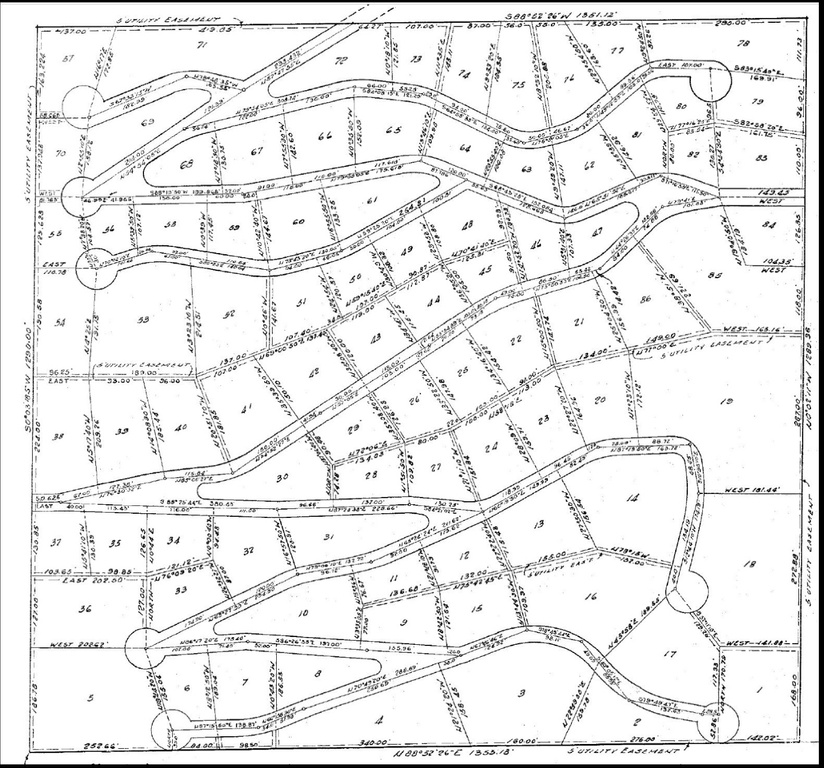 Map of parcels