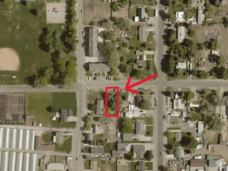 Map / location with property parcel outlined