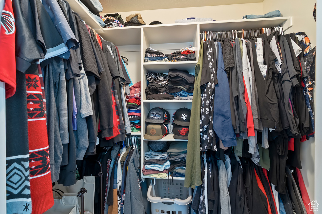View of spacious closet