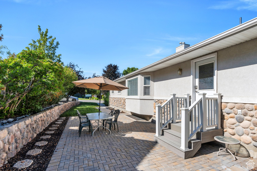 View of patio / terrace featuring outdoor dining area