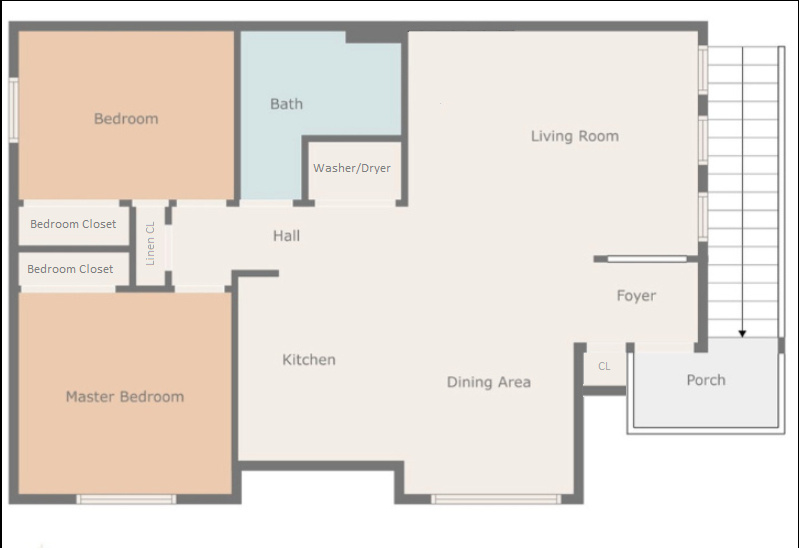 View of floor plan / room layout