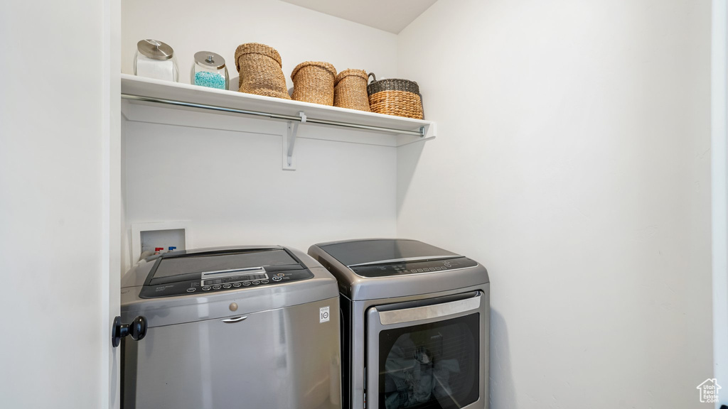 Laundry area with washer and dryer