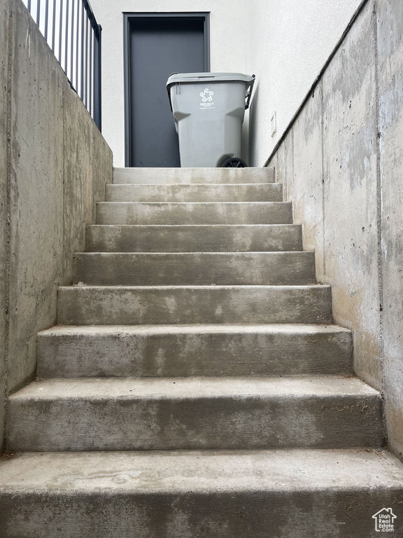 View of stairs