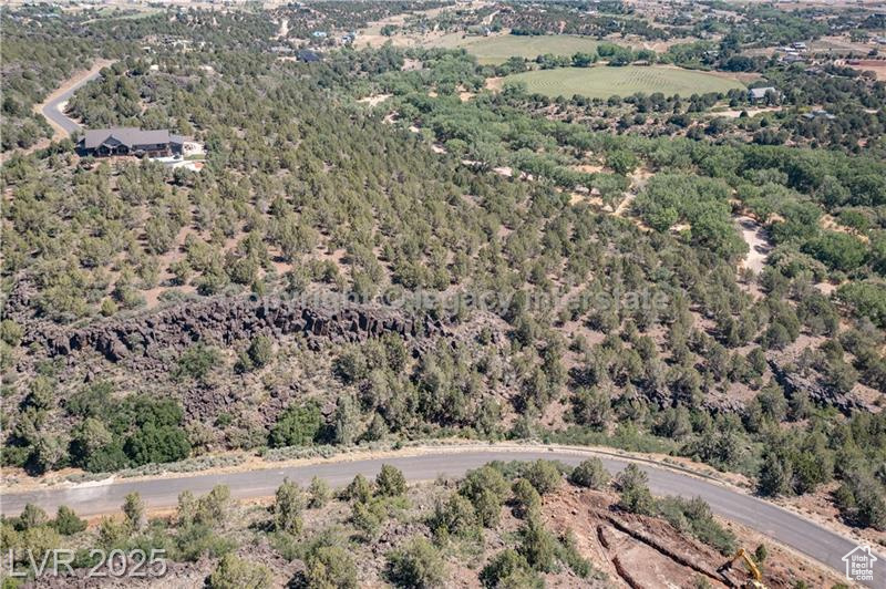 Aerial overview of property's location