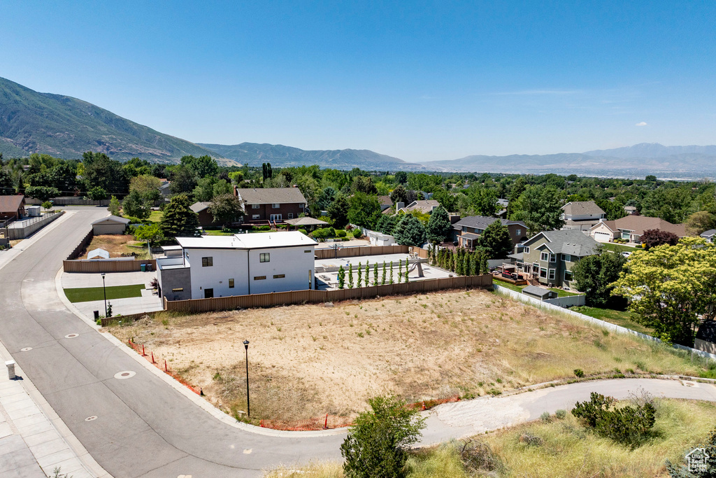 Mountain view featuring nearby suburban area