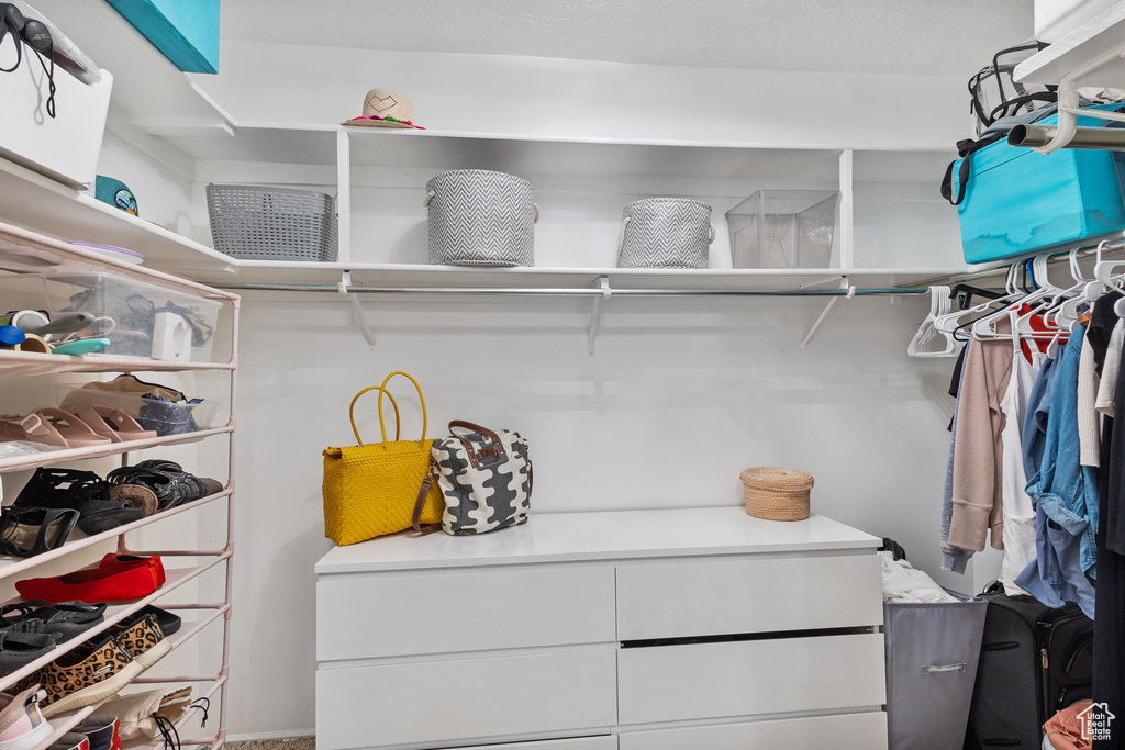 View of spacious closet