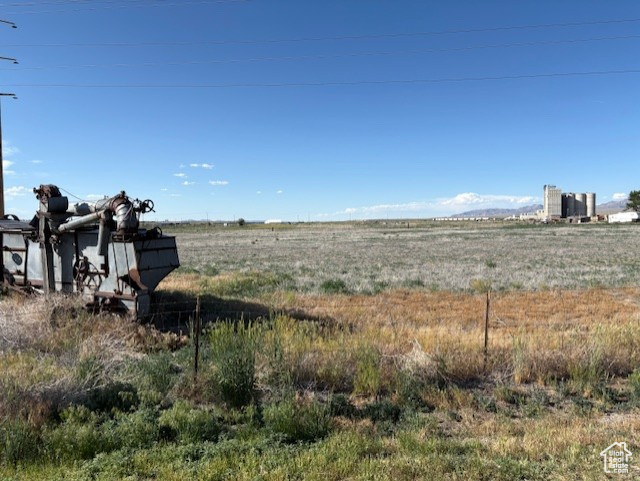 View of yard featuring a view of countryside