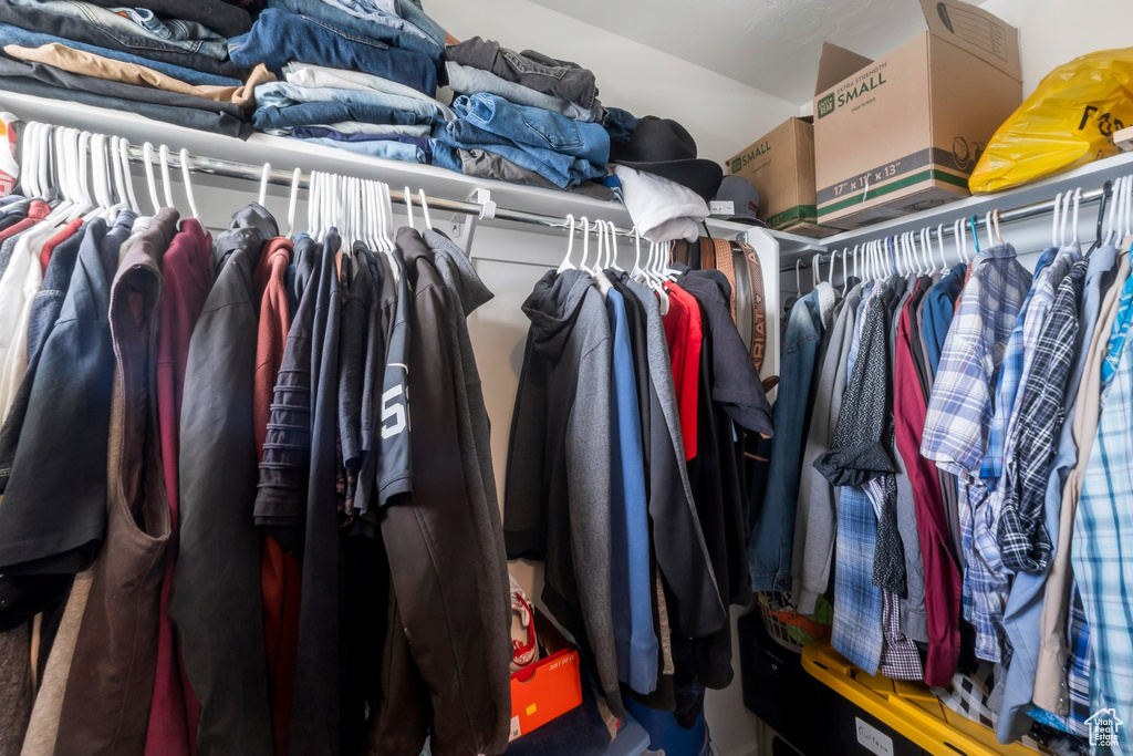 View of spacious closet
