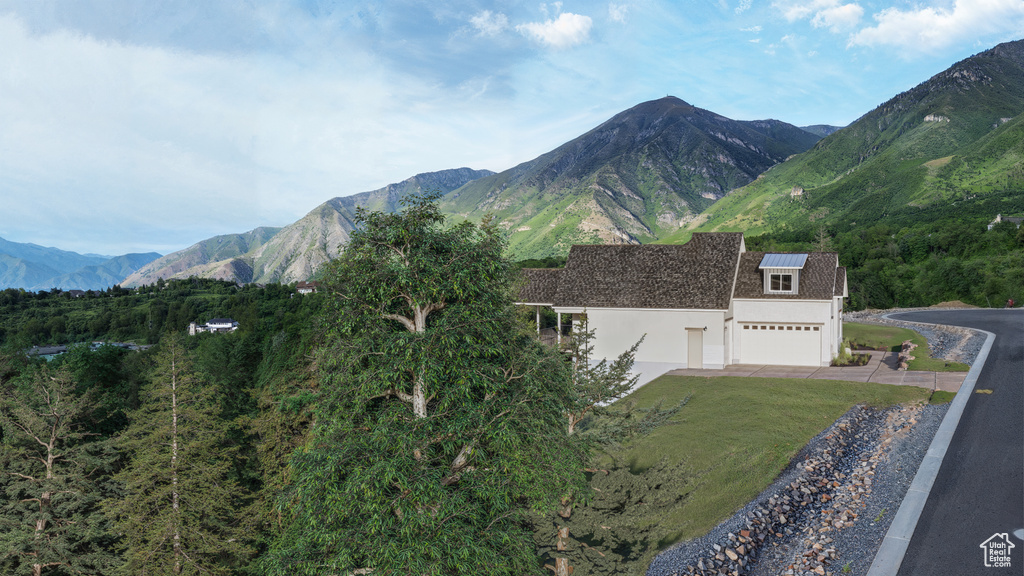 View of mountain background