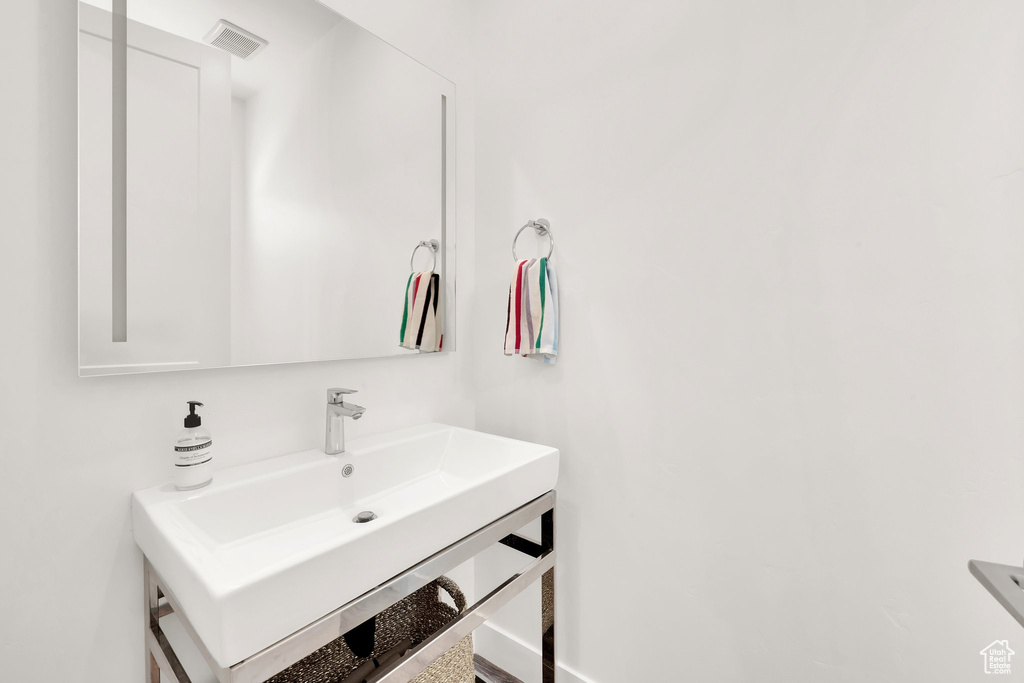 Bathroom featuring vanity