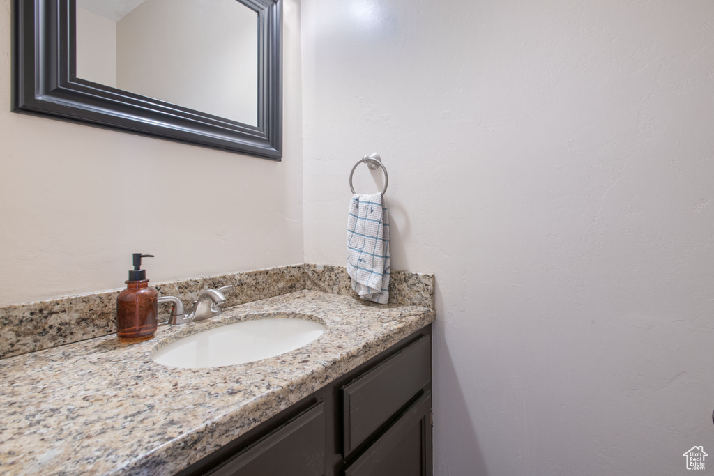 Bathroom featuring vanity