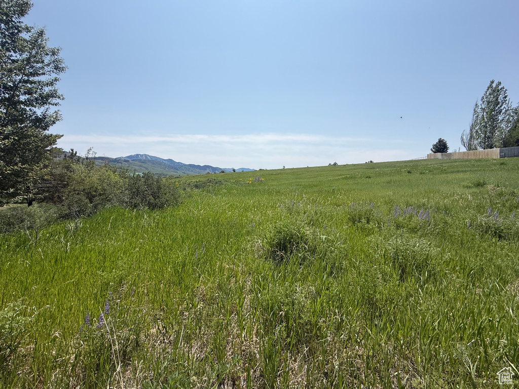 Mountain view featuring rural landscape