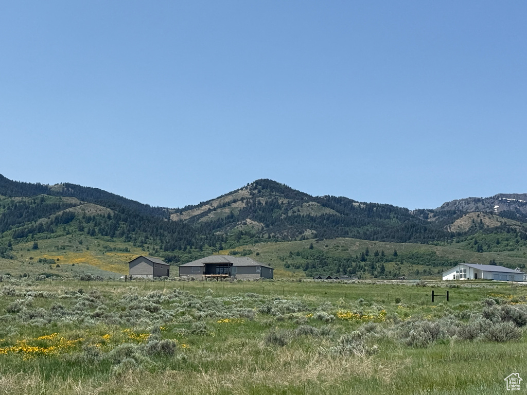 Mountain view featuring rural landscape