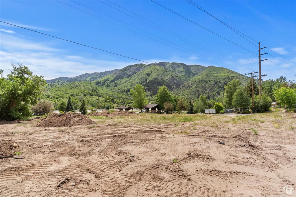 View of mountain background
