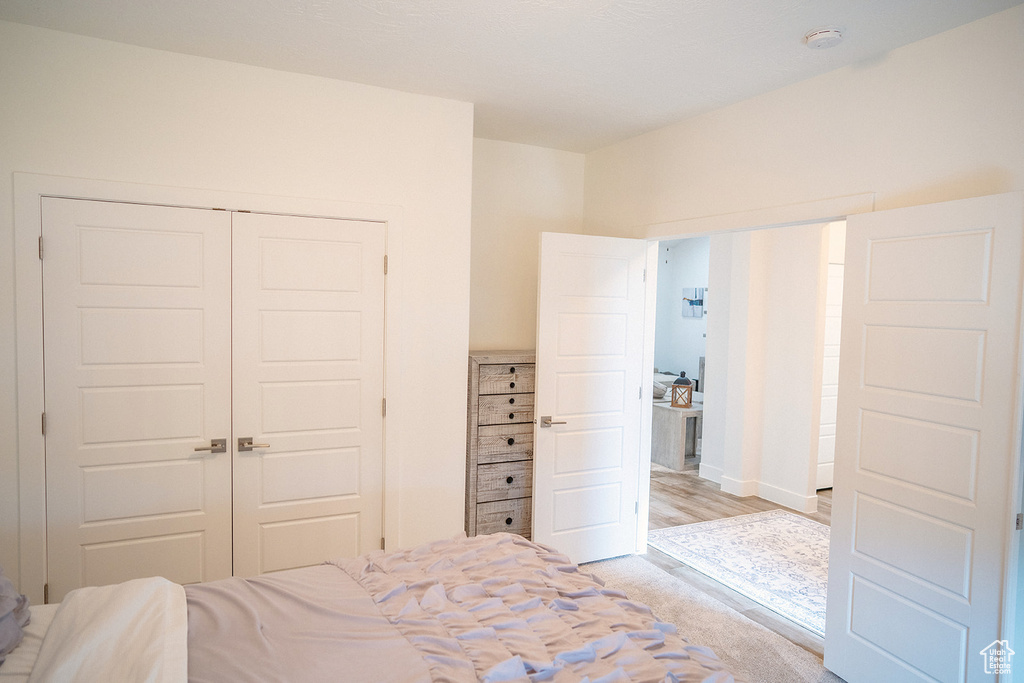 Bedroom featuring a closet