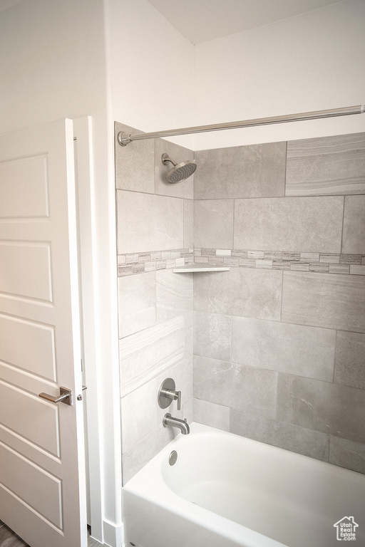 Full bathroom featuring  shower combination