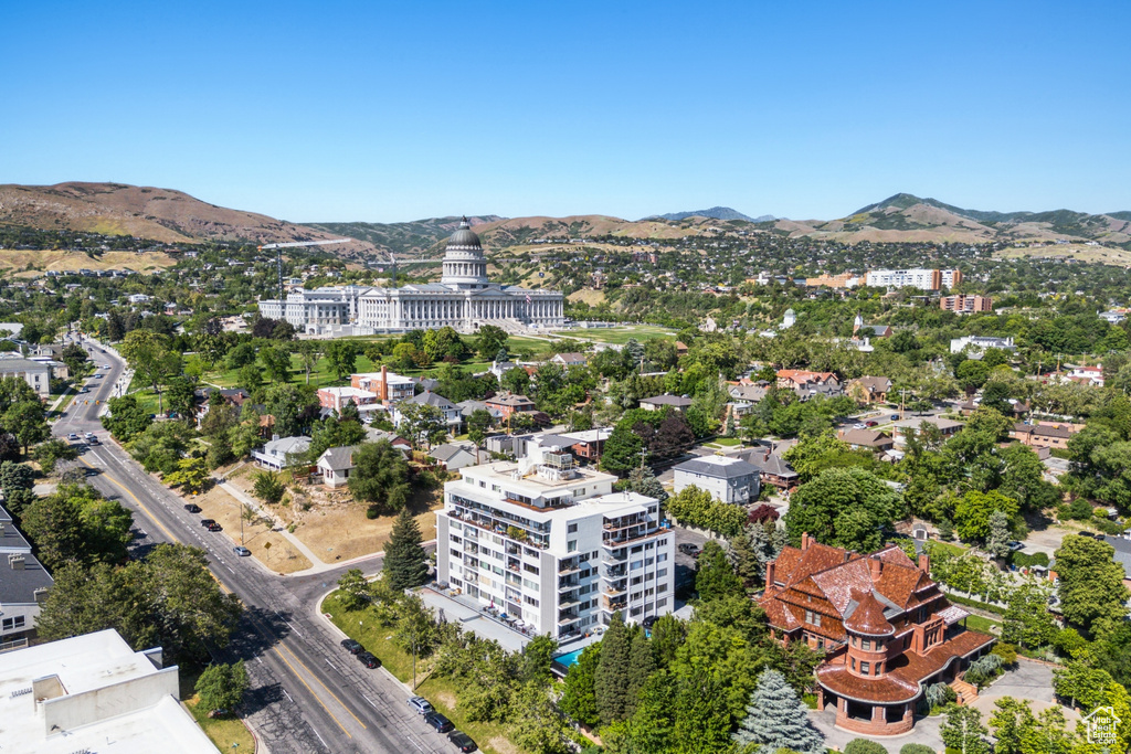 Bird's eye view of mountains