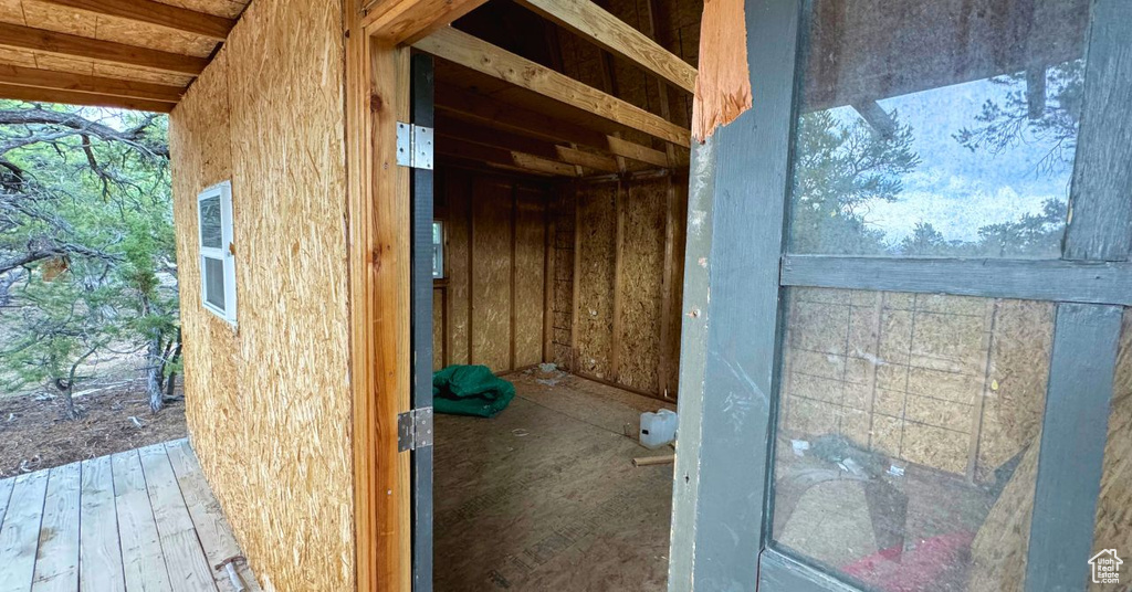 View of storage room