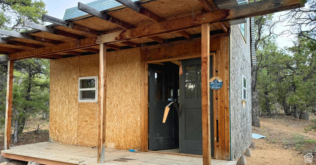 View of outdoor structure