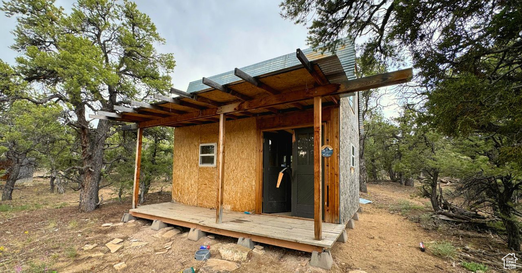 View of outdoor structure