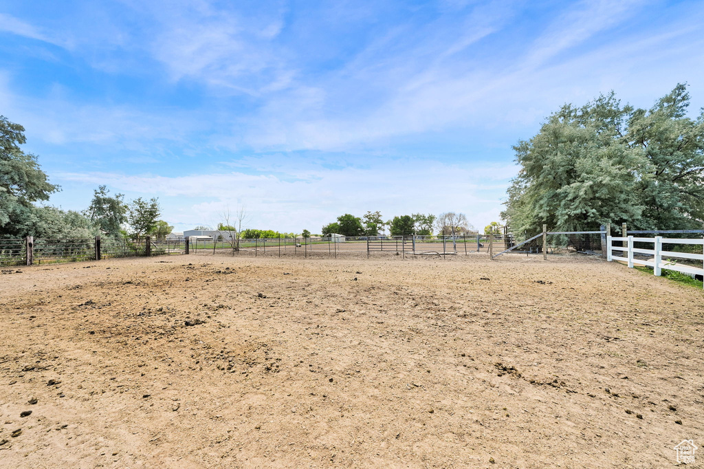 View of yard with a view of rural / pastoral area