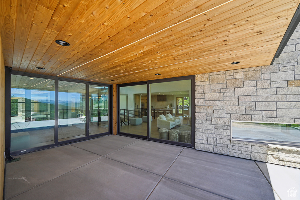 View of patio