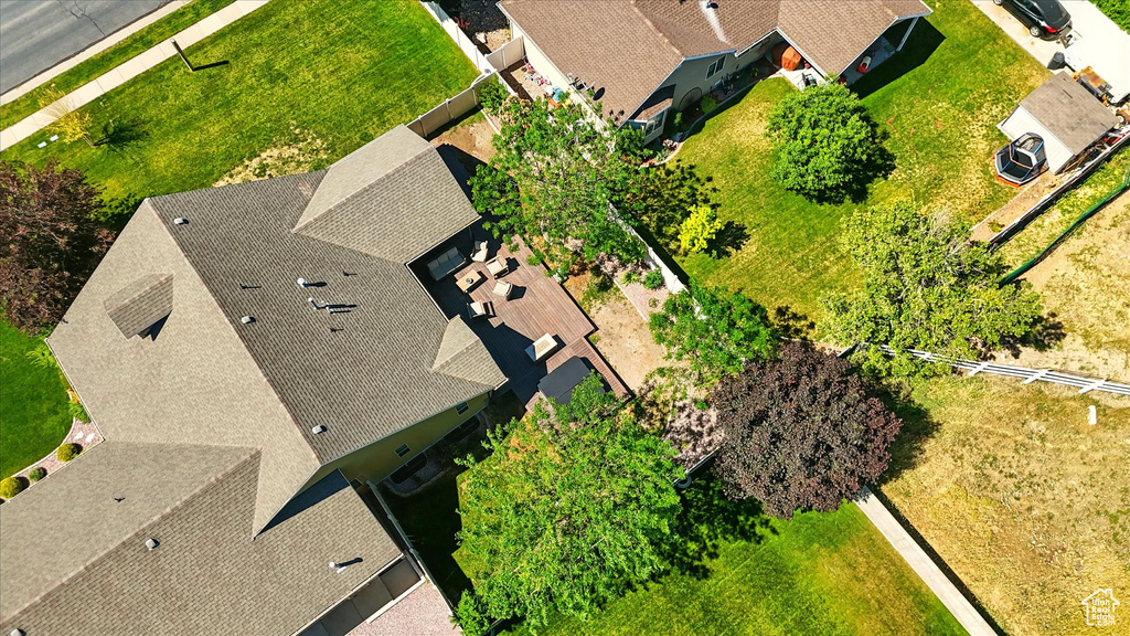 View from above of property