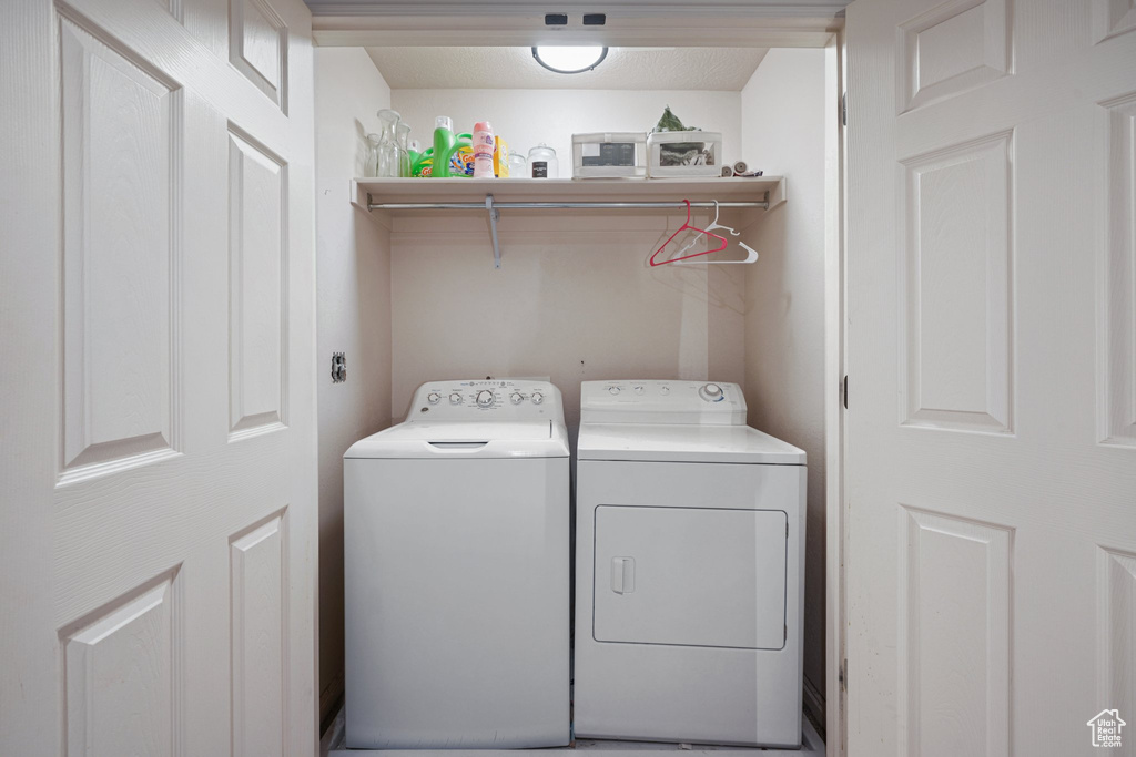 Laundry area featuring washer and dryer