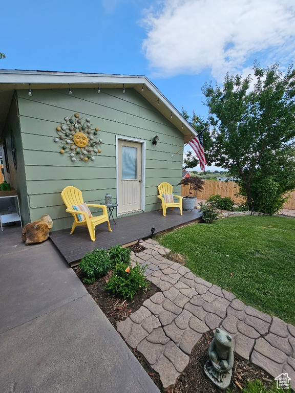 Rear view of house