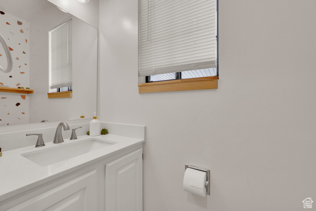 Bathroom featuring vanity