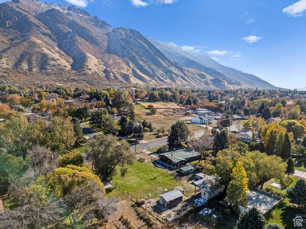 View of mountain background