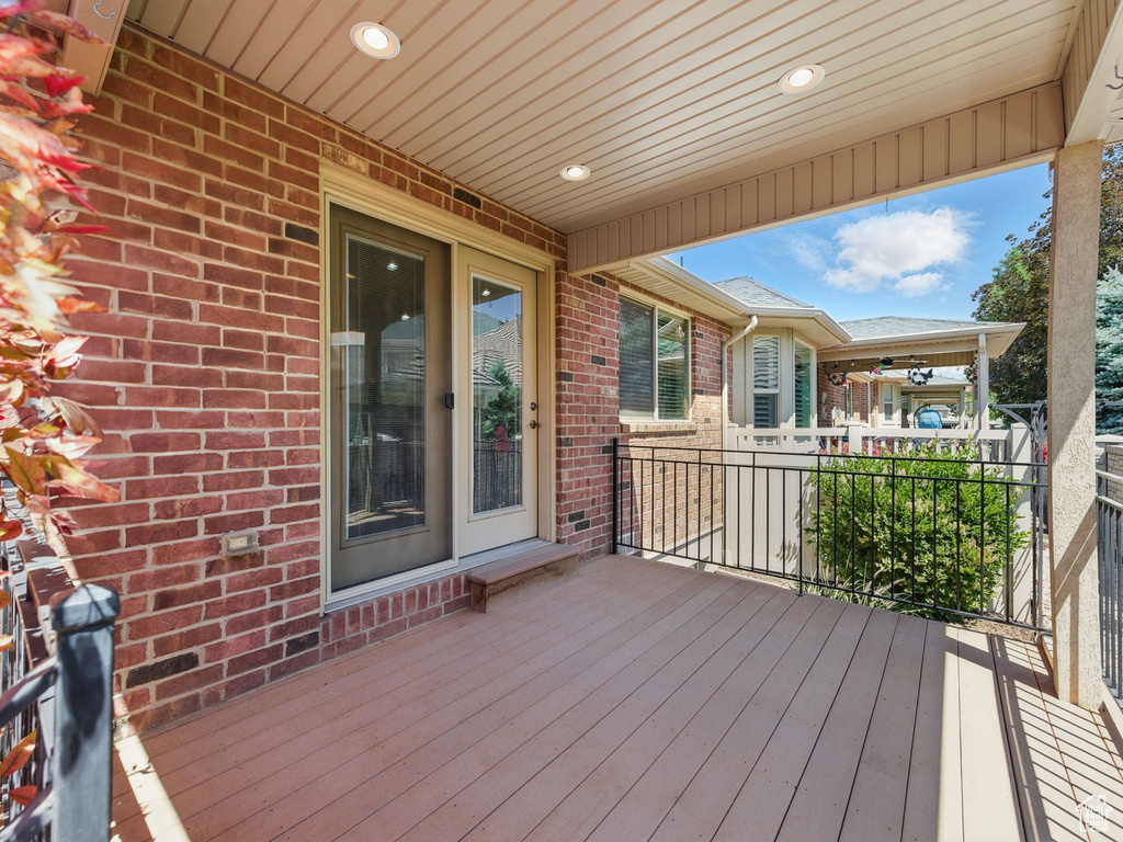 View of deck