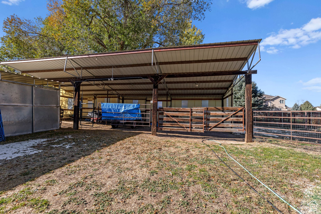 View of outdoor structure with an exterior structure