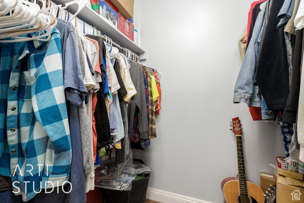 View of spacious closet